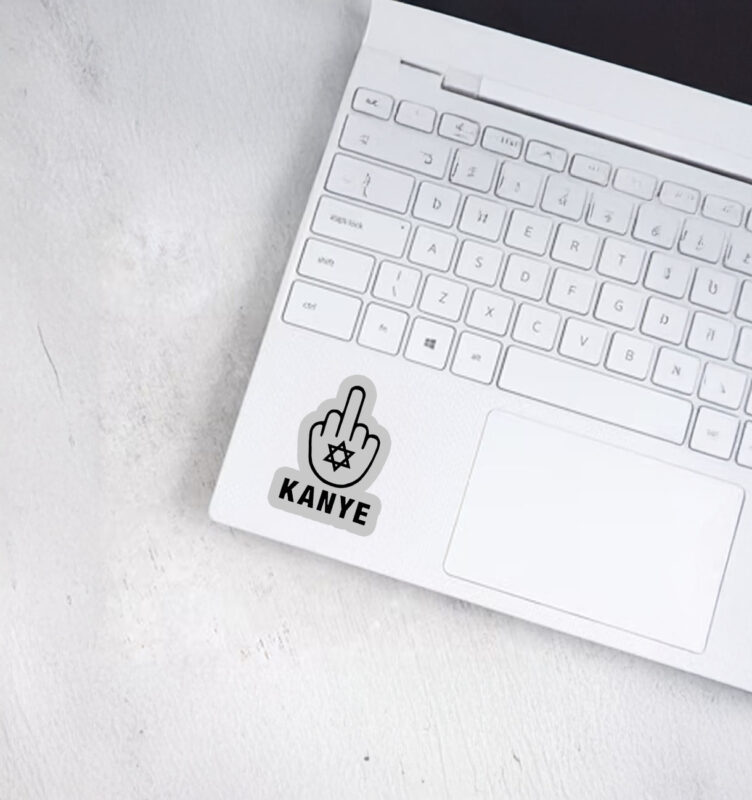 F Kanye - Kanye Middle Finger Sticker 8 F Kanye - Kanye Middle Finger Sticker