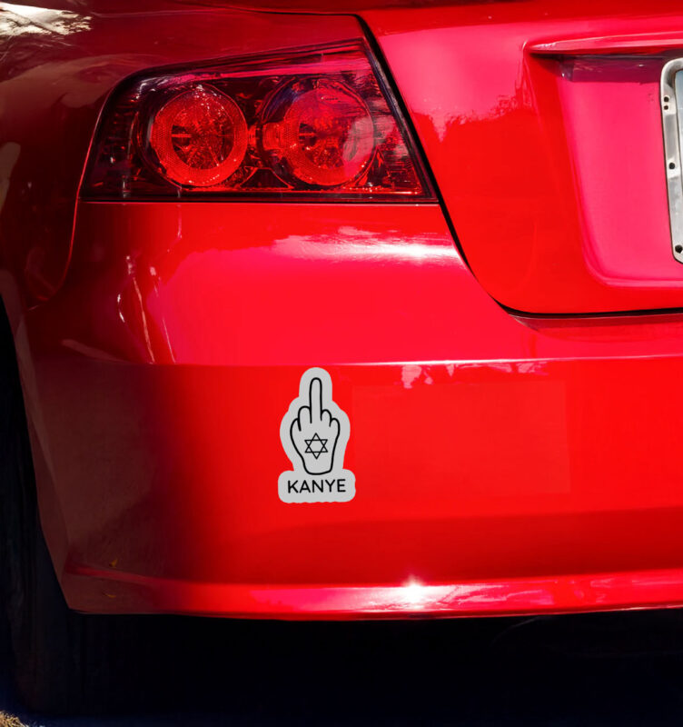 Fuck Kanye - Anti Ye Jewish Pride Sticker 10 Fuck Kanye - Anti Ye Jewish Pride Sticker