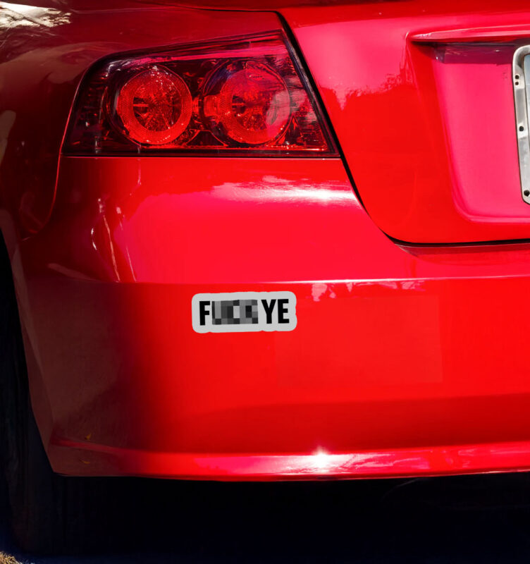 Fuck YE Sticker 10 Fuck YE Sticker